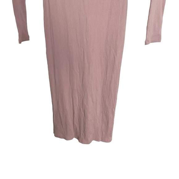 Wilfred Pink Audrey Ribbed Collared Button Up Maxi Dress NWT XS - Picture 6 of 10